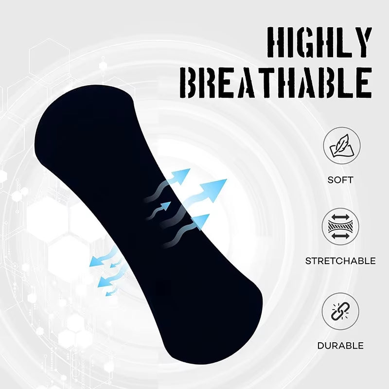 50Pcs Better Breathing Nose Breathing Strips for Better Sleep anti Snoring Breathe Well Nasal Strips Black Oval Nose Patches